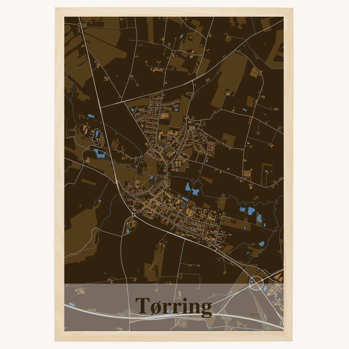 Tørring plakat – Firkantet 2026 – Mørk brun