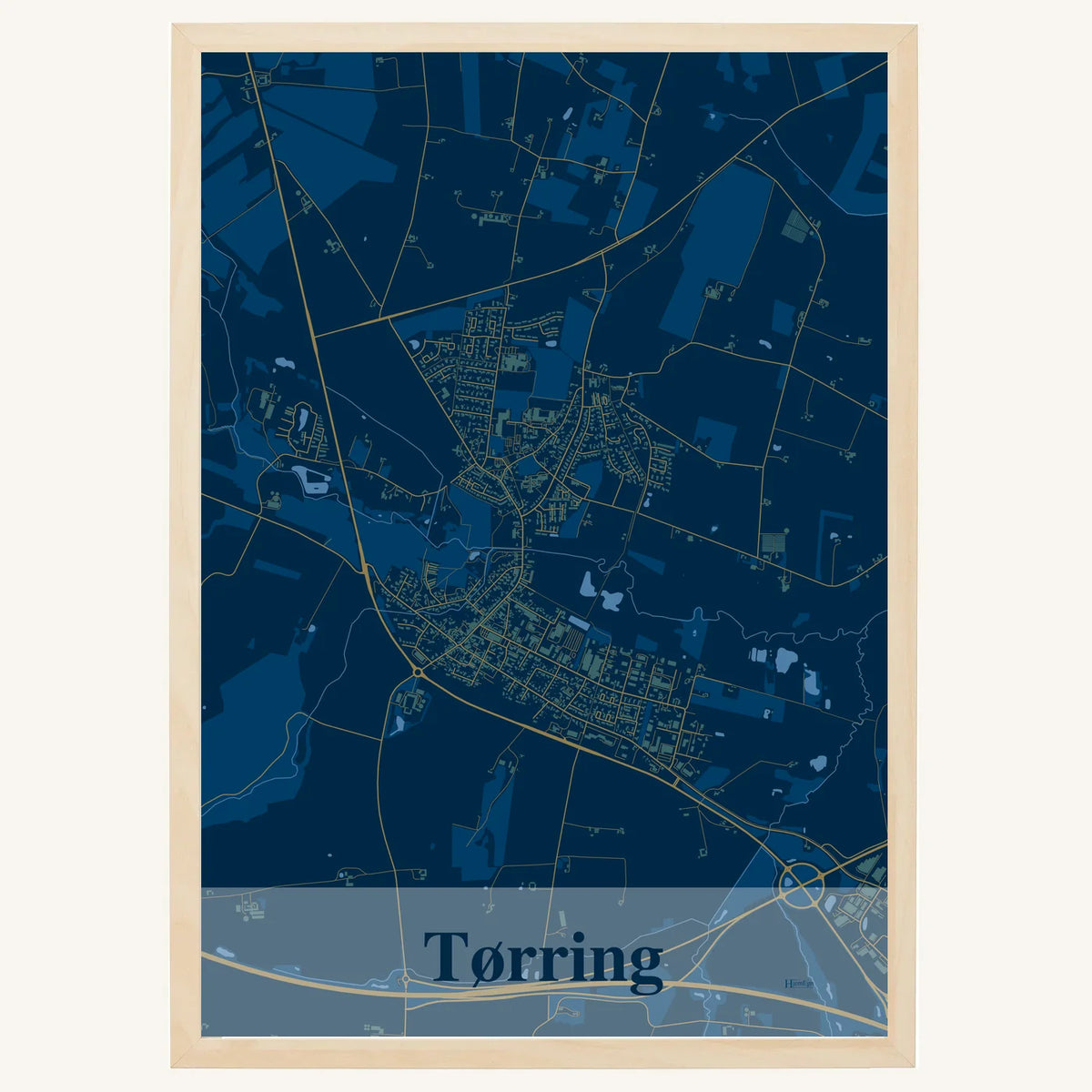 Tørring plakat – Firkantet 2026 – Mørk blå