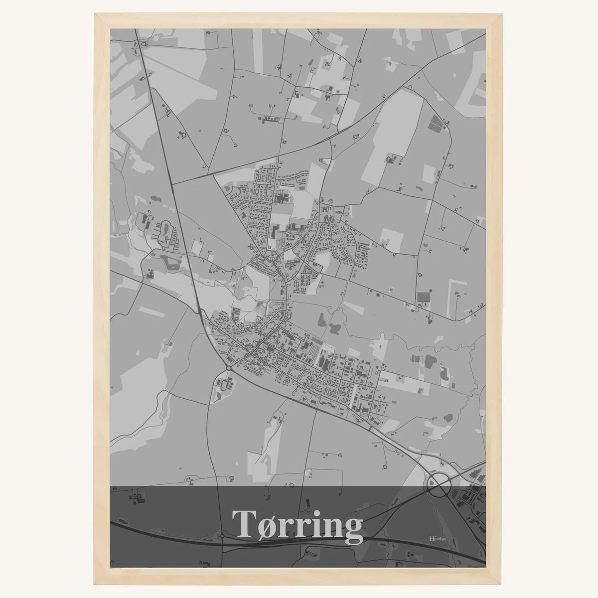 Tørring plakat – Firkantet 2026 – Lys pastel grå