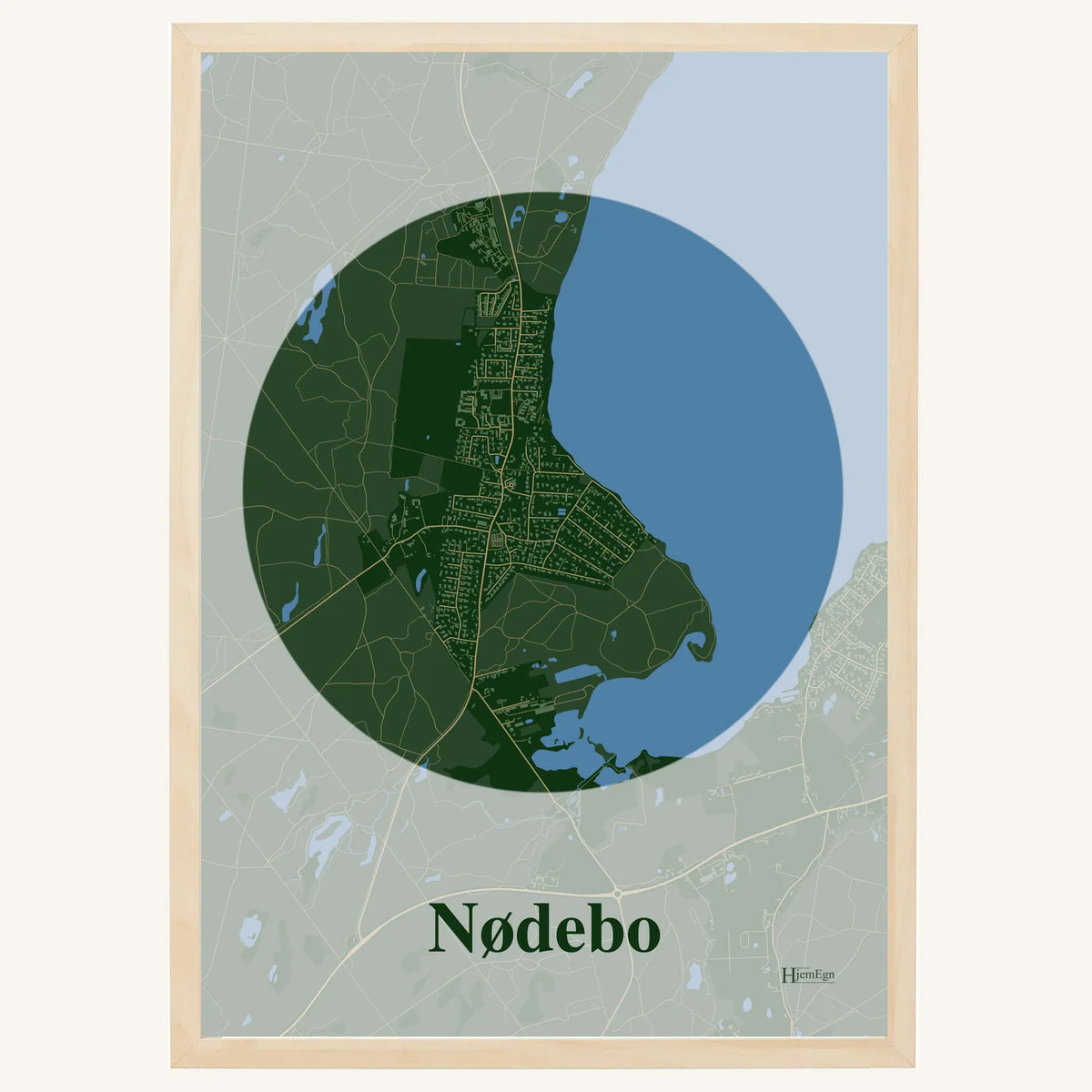Nødebo plakat – Centrum 2026 – Mørk grøn