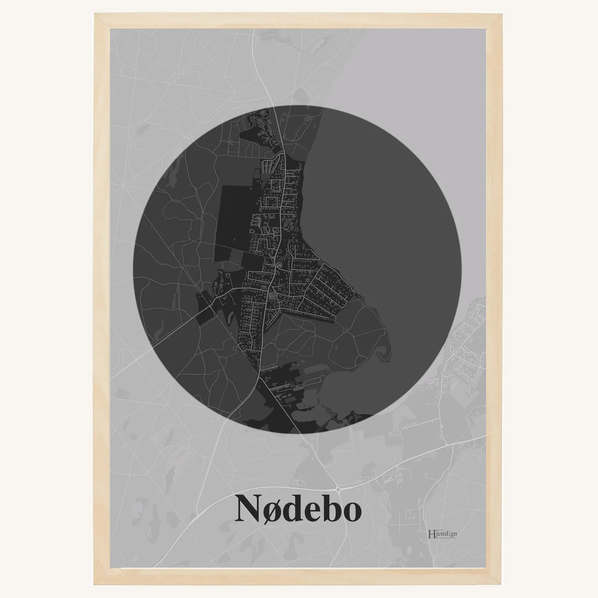 Nødebo plakat – Centrum 2026 – Mørk grå