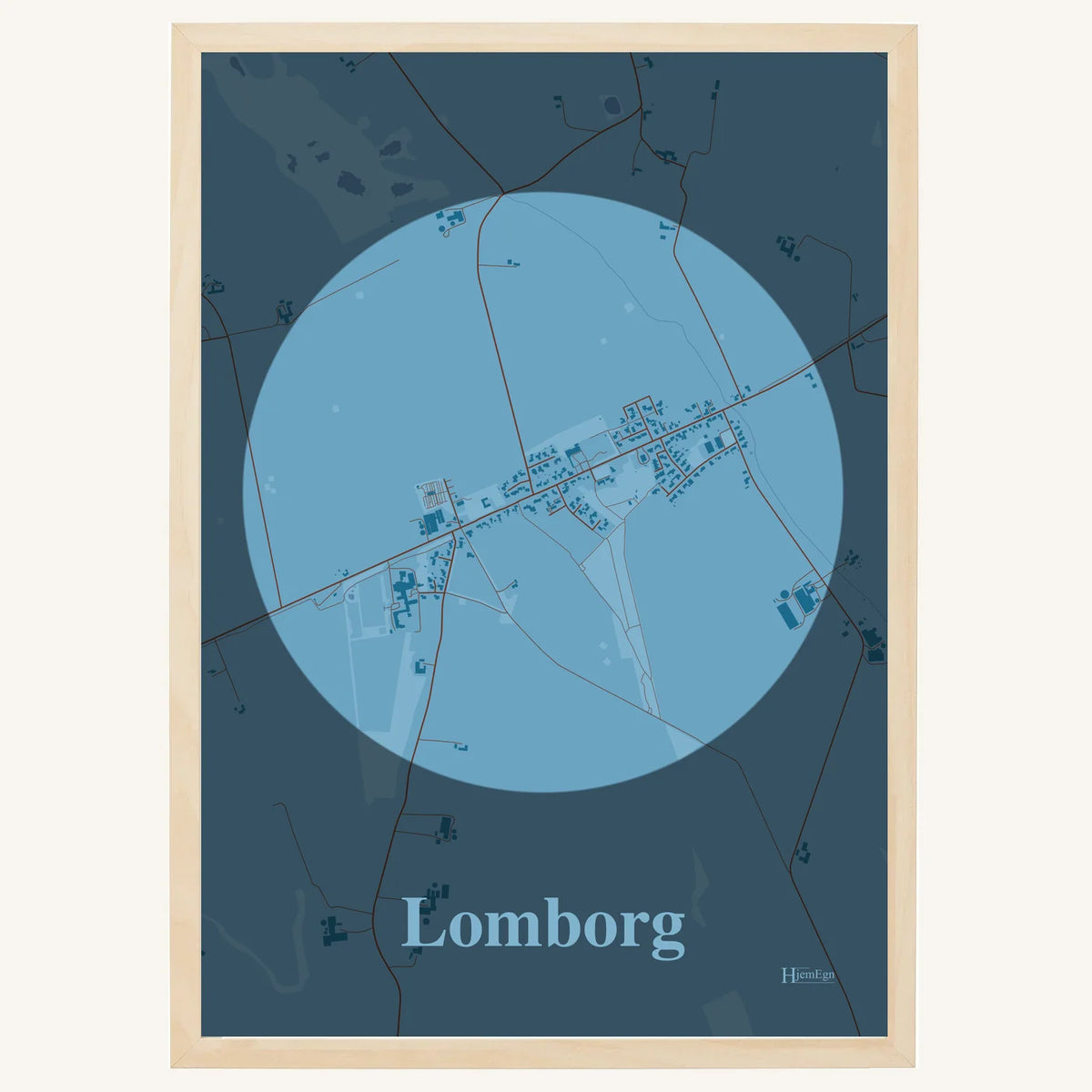 Lomborg plakat – Centrum 2026 – Lys pastel blå