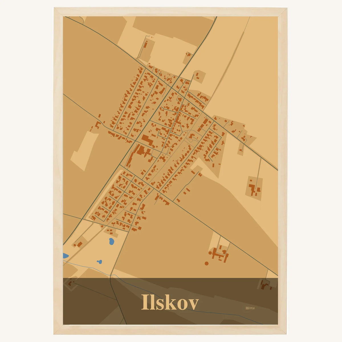 Ilskov plakat – Firkantet 2026 – Lys pastel brun