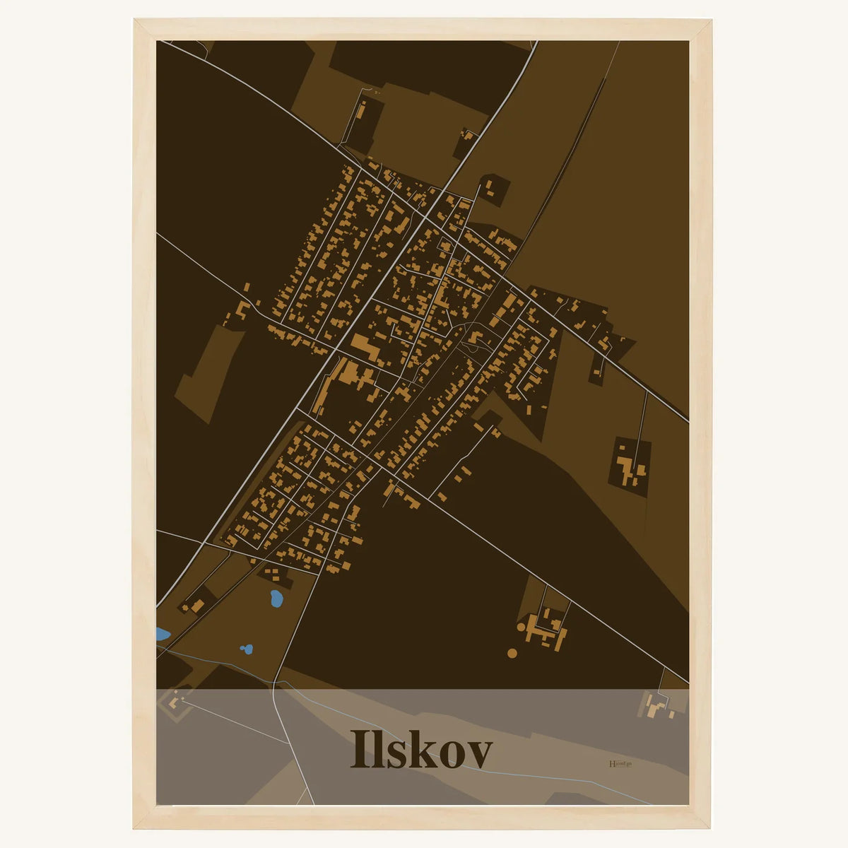 Ilskov plakat – Firkantet 2026 – Mørk brun