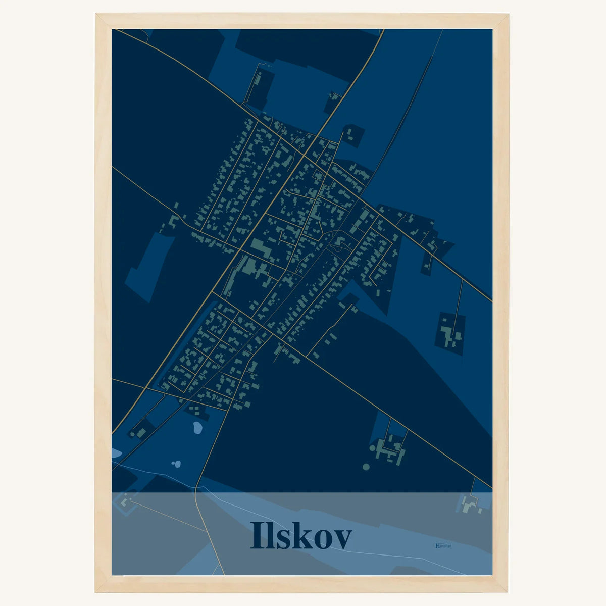 Ilskov plakat – Firkantet 2026 – Mørk blå