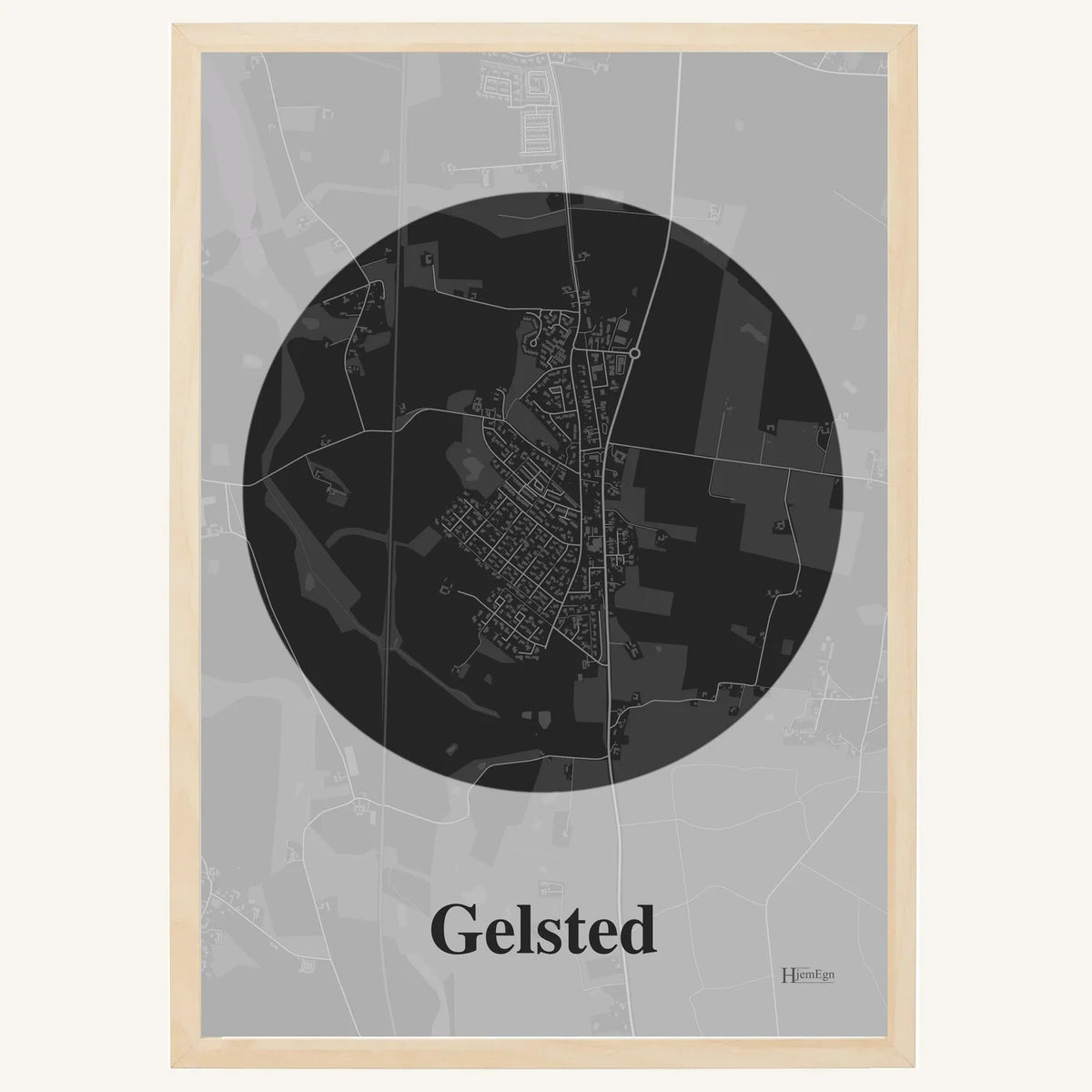 Gelsted plakat – Centrum 2026 – Mørk grå