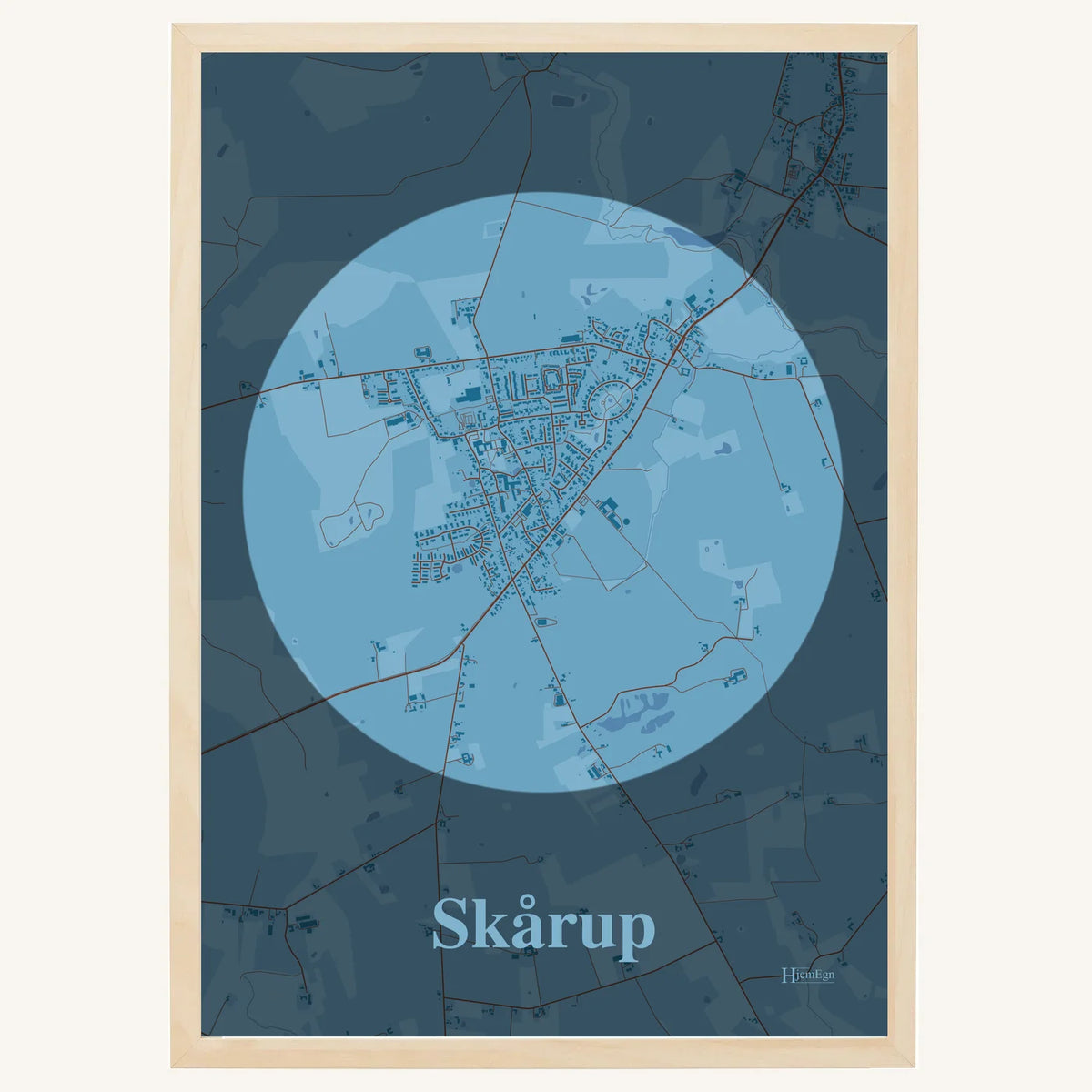 Skårup plakat – Centrum 2026 – Lys pastel blå