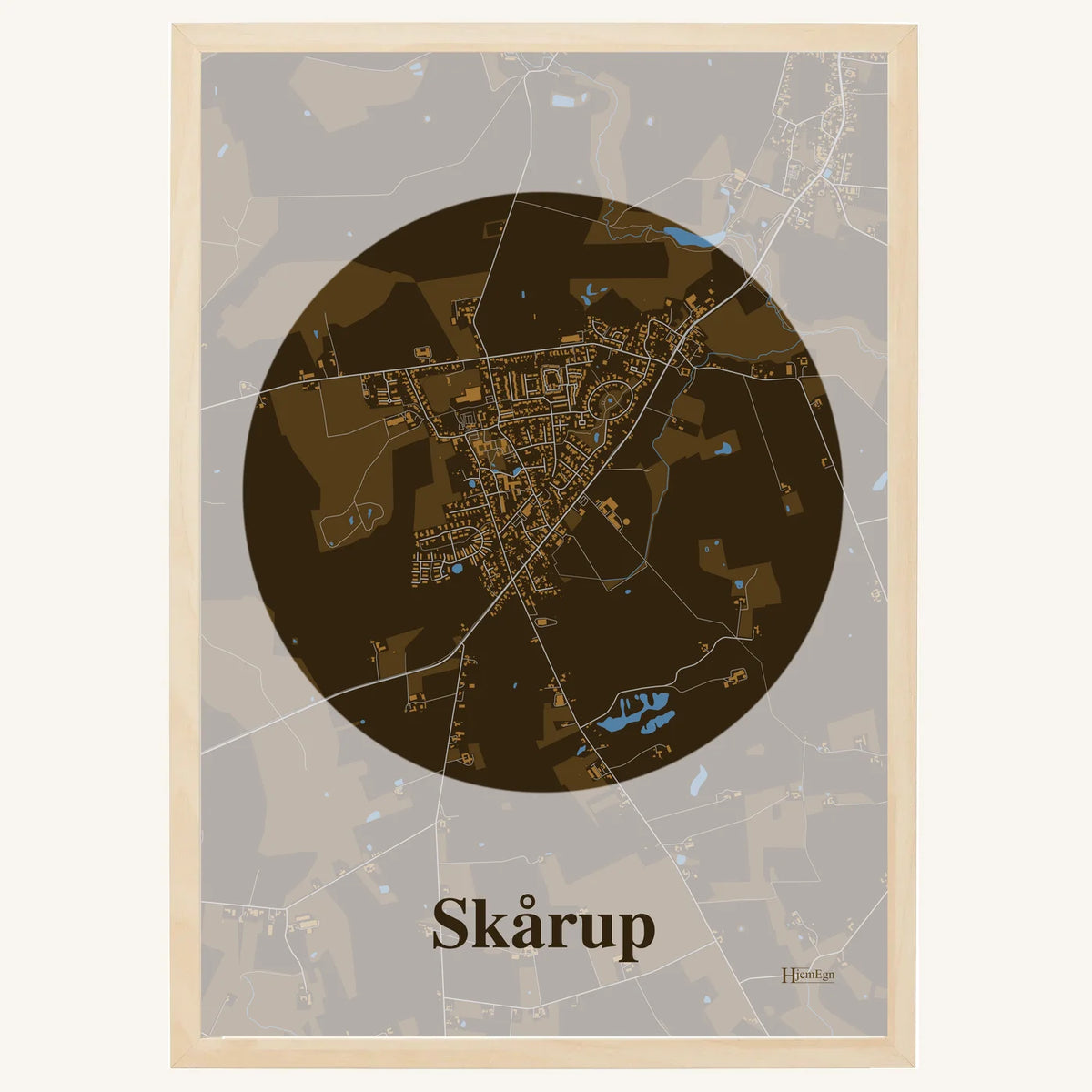 Skårup plakat – Centrum 2026 – Mørk brun