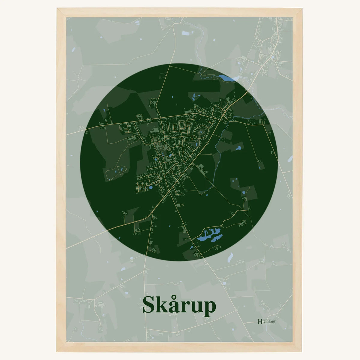Skårup plakat – Centrum 2026 – Mørk grøn