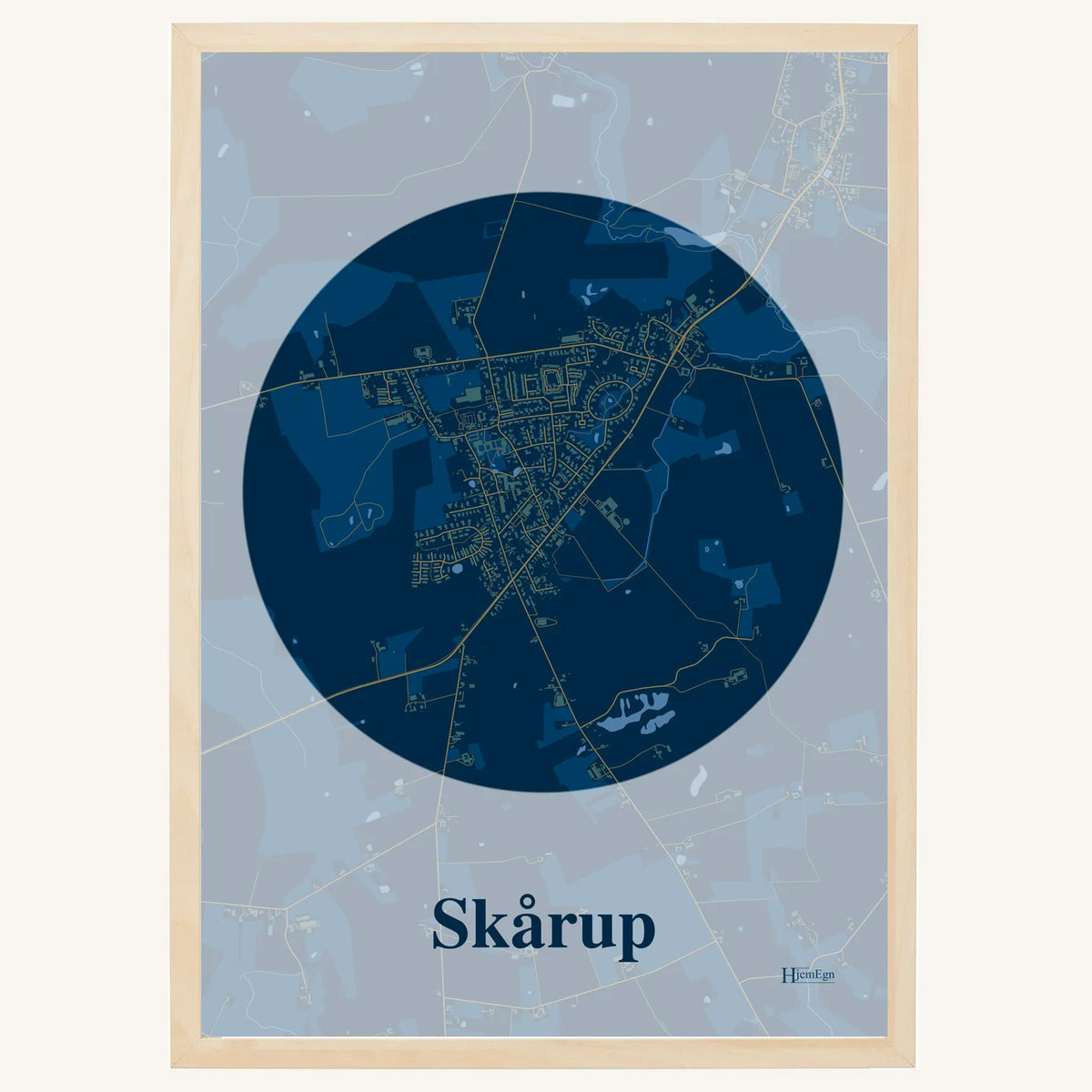 Skårup plakat – Centrum 2026 – Mørk blå