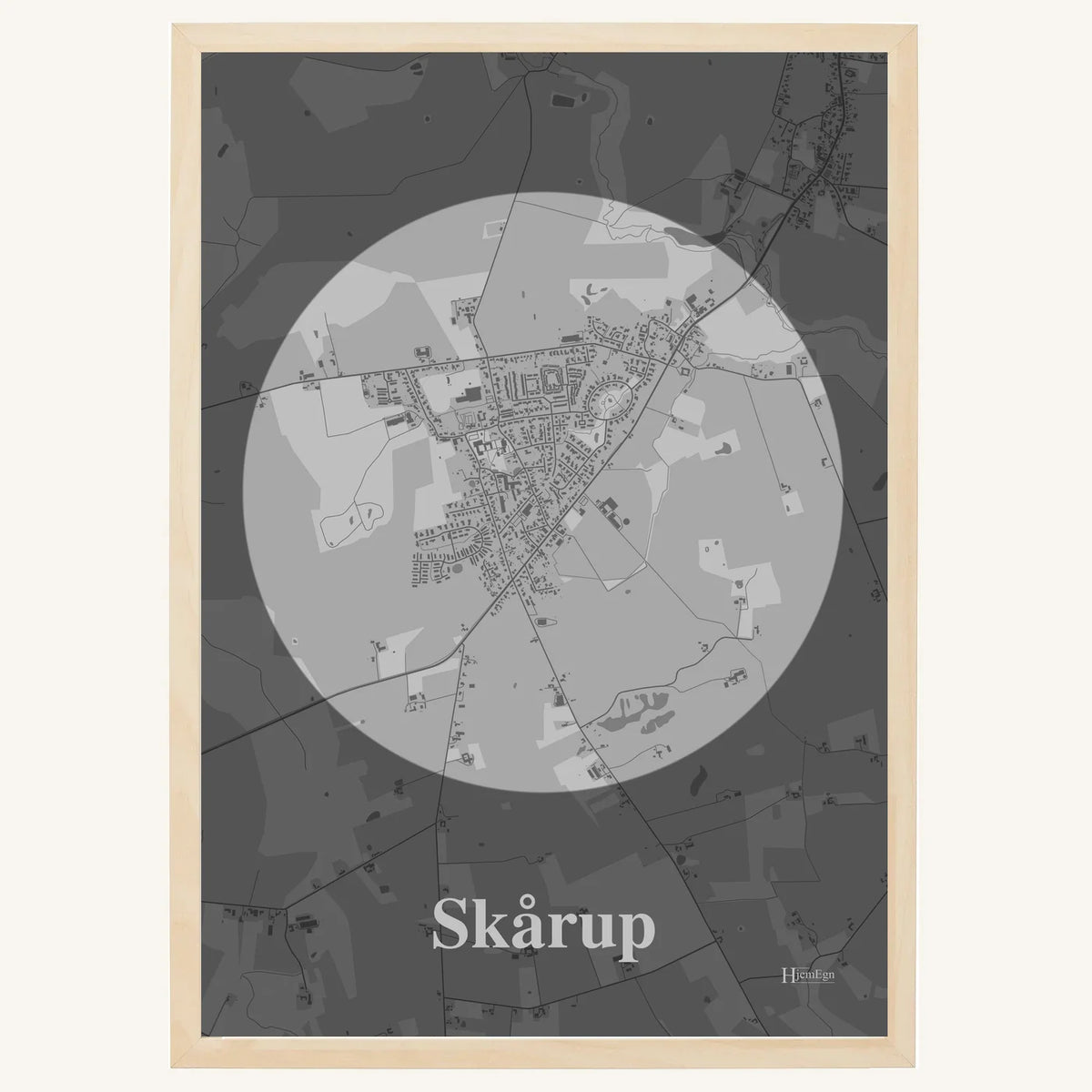 Skårup plakat – Centrum 2026 – Lys pastel grå