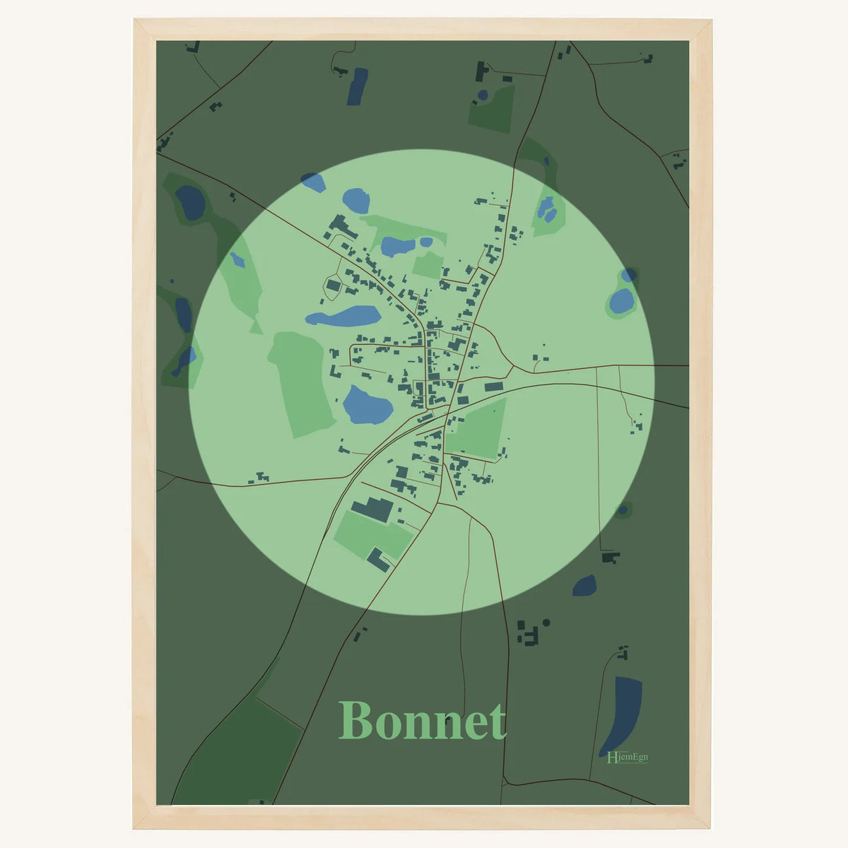 Bonnet plakat – Centrum 2026 – Lys pastel grøn