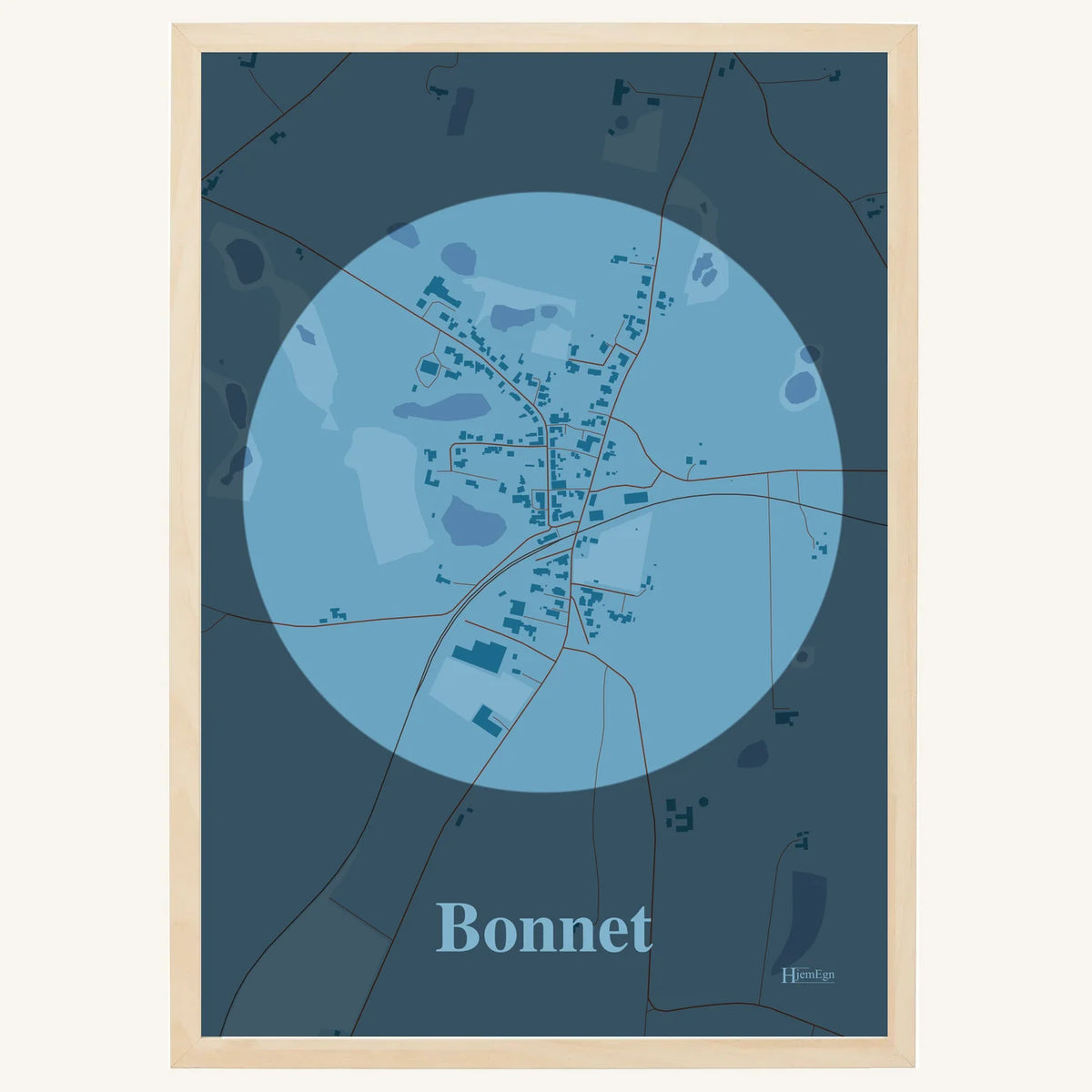 Bonnet plakat – Centrum 2026 – Lys pastel blå