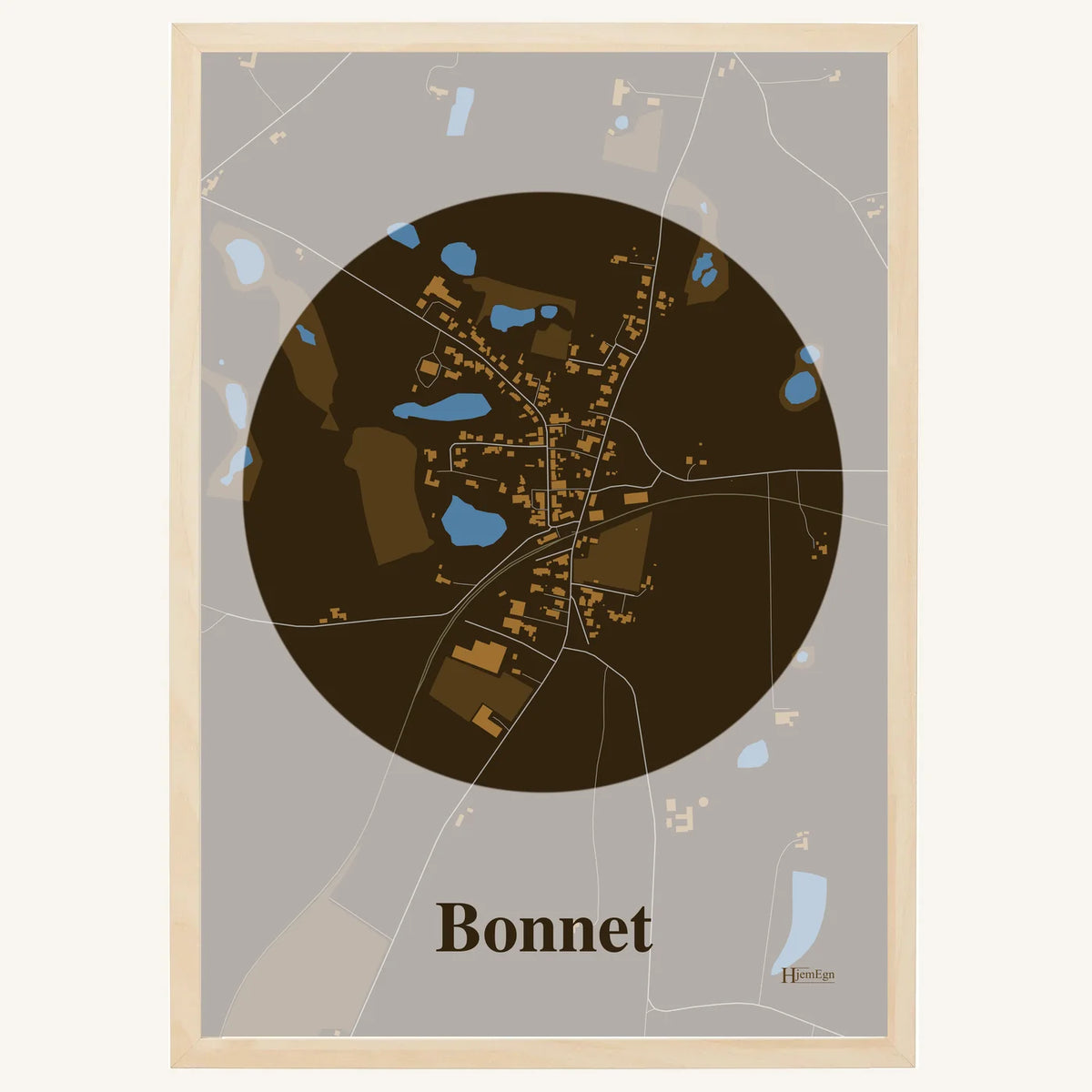 Bonnet plakat – Centrum 2026 – Mørk brun