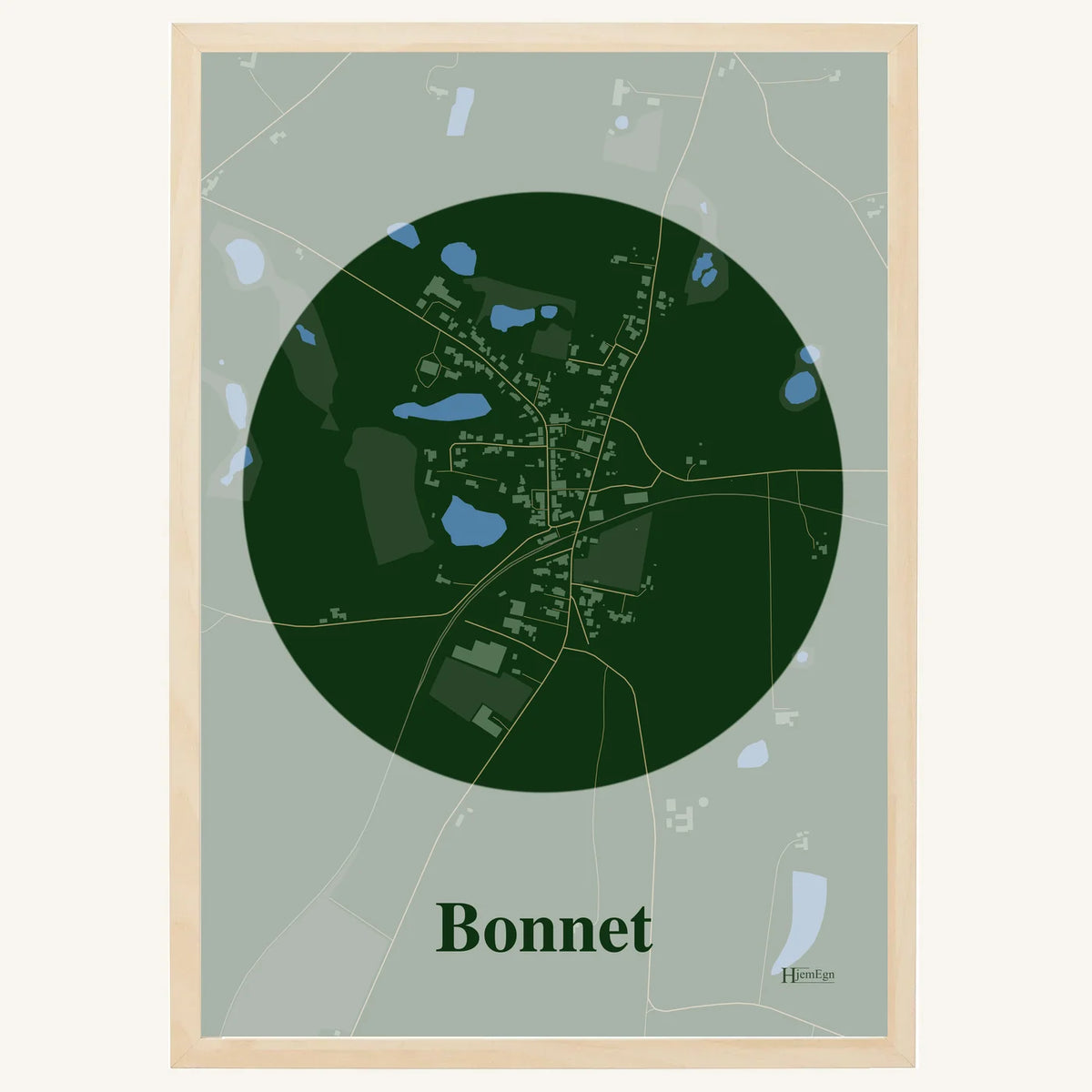 Bonnet plakat – Centrum 2026 – Mørk grøn