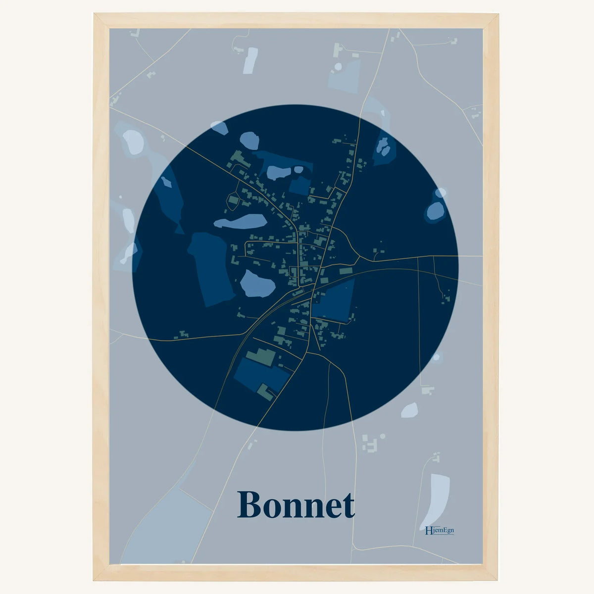 Bonnet plakat – Centrum 2026 – Mørk blå