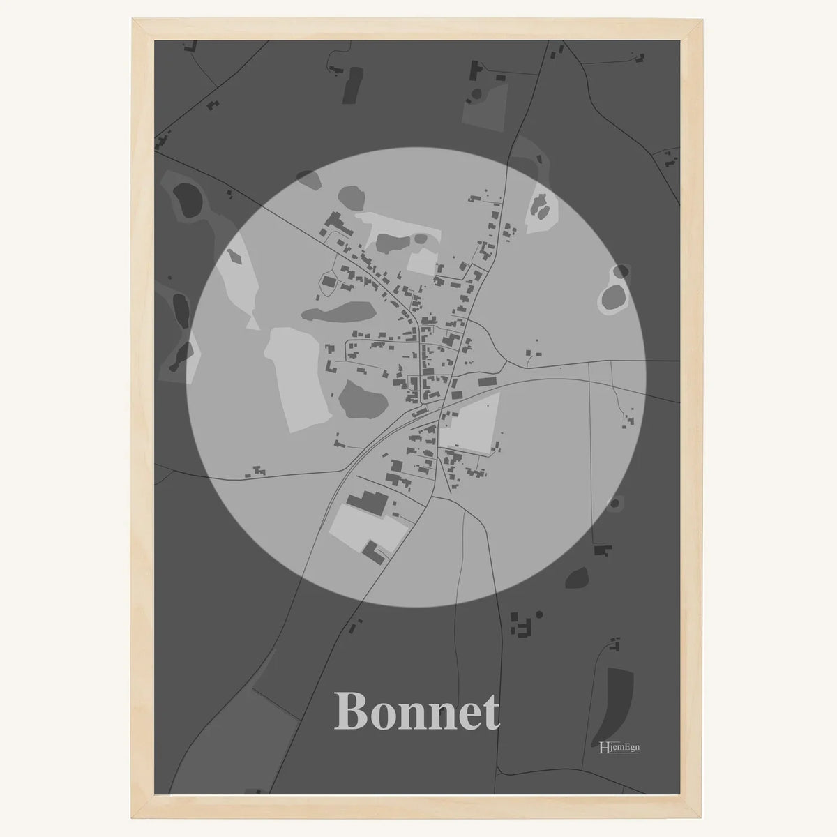 Bonnet plakat – Centrum 2026 – Lys pastel grå