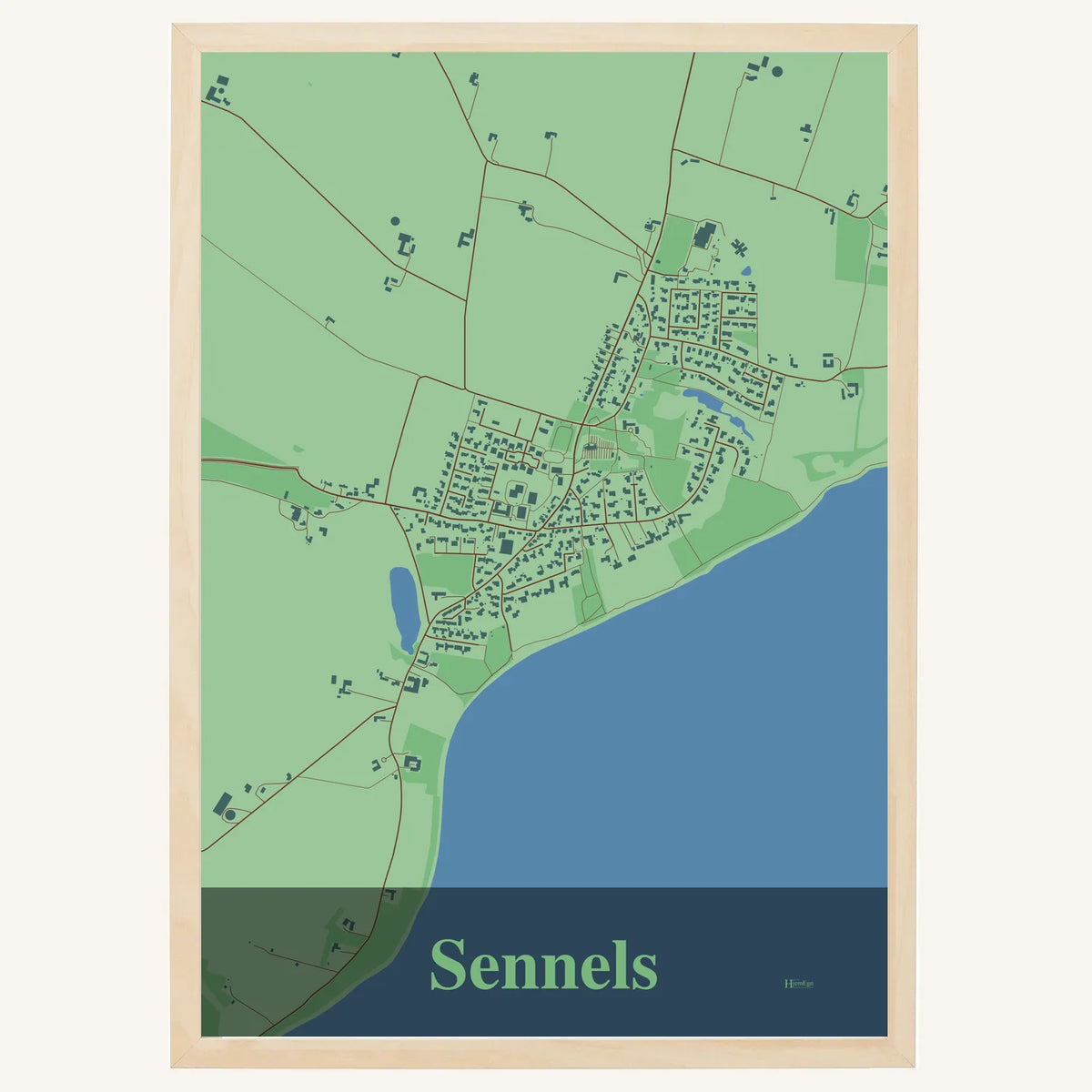 Sennels plakat – Firkantet 2026 – Lys pastel grøn