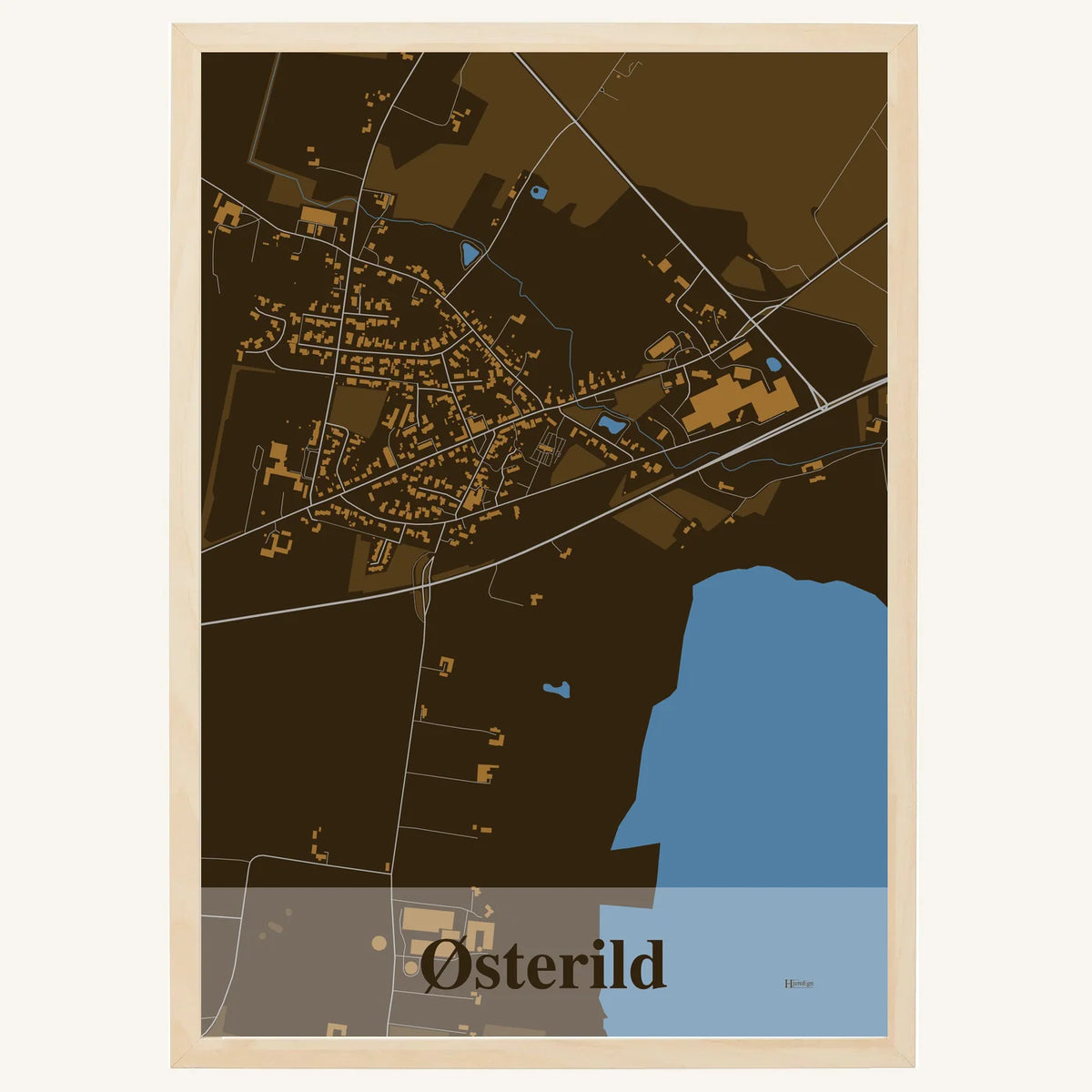 Østerild plakat – Firkantet 2026 – Mørk brun