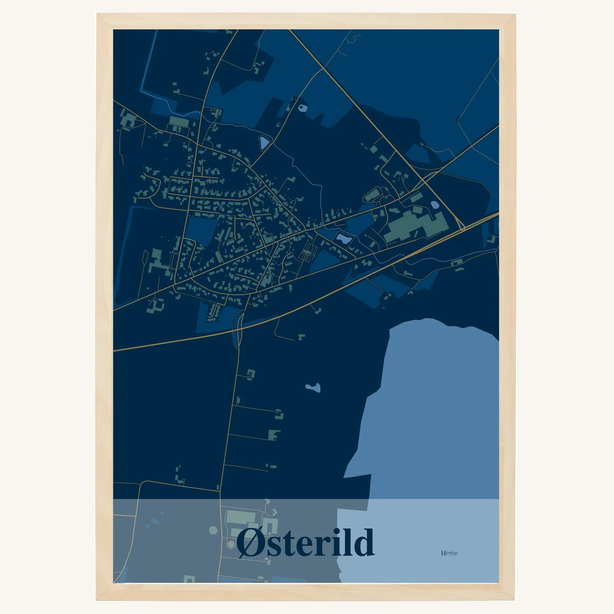 Østerild plakat – Firkantet 2026 – Mørk blå