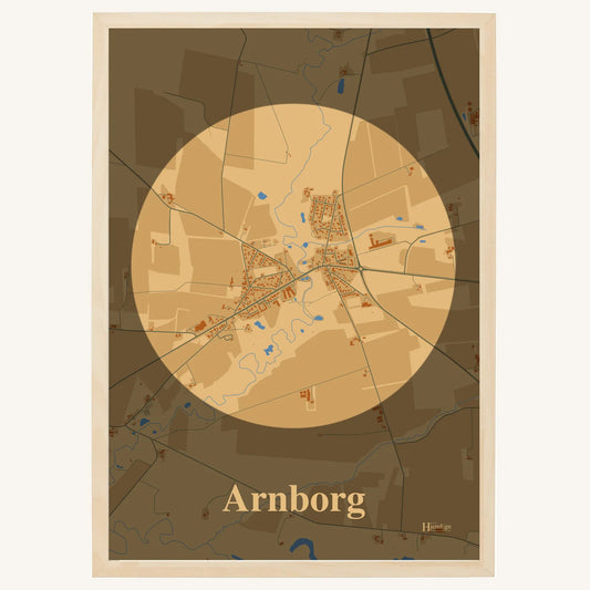 Arnborg plakat – Centrum 2026 – Lys pastel brun