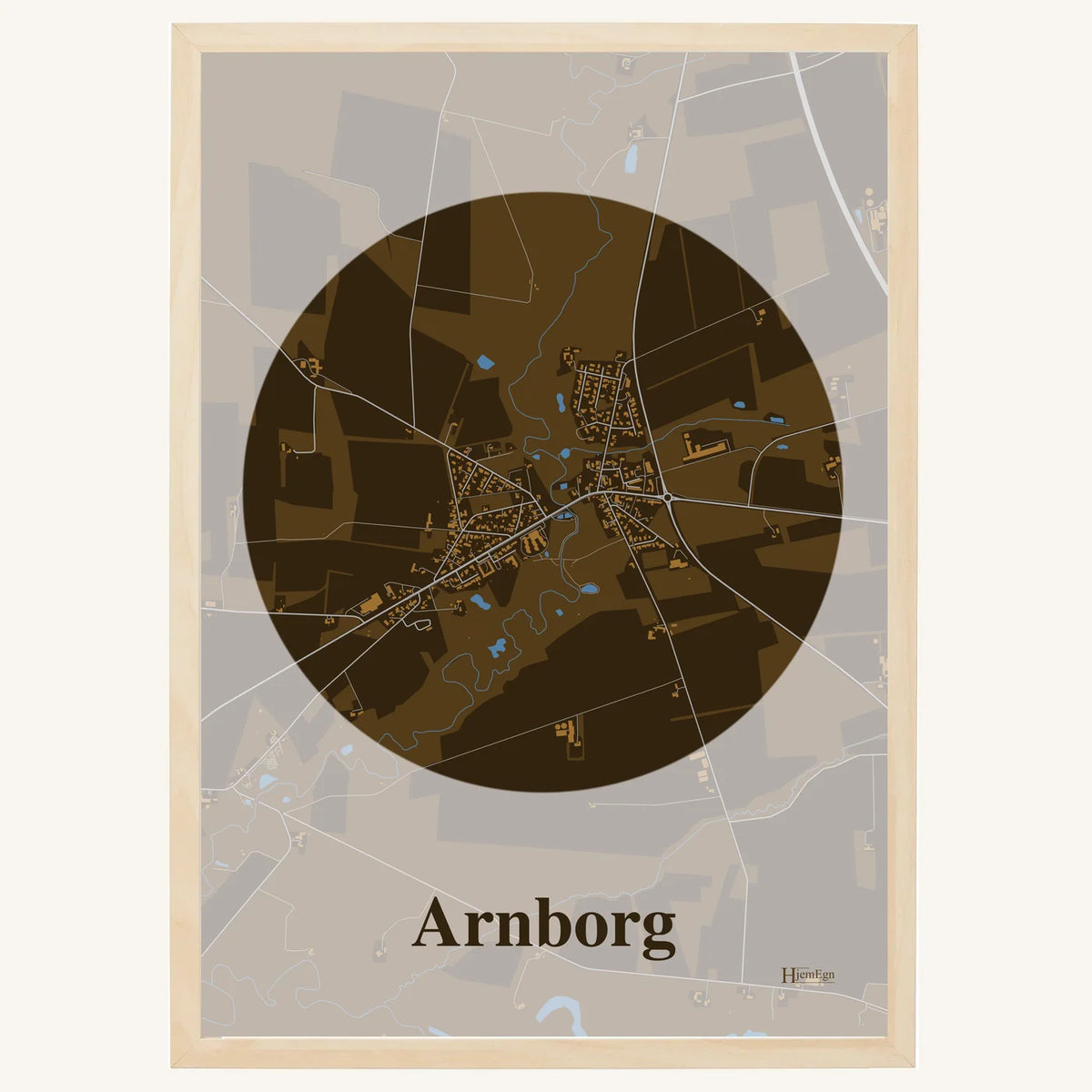 Arnborg plakat – Centrum 2026 – Mørk brun