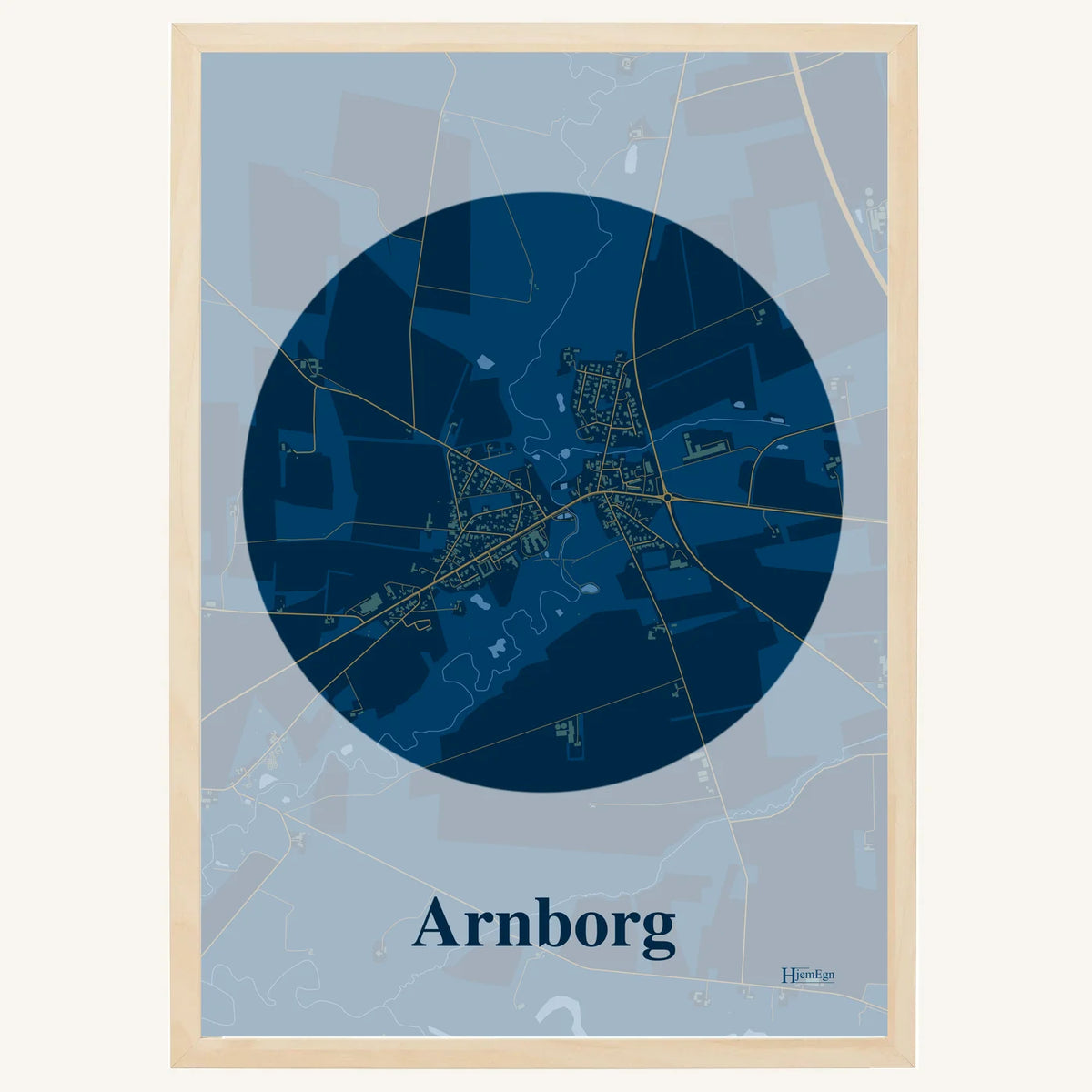 Arnborg plakat – Centrum 2026 – Mørk blå