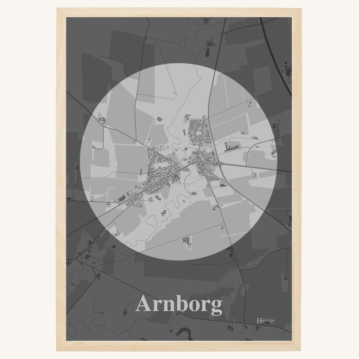Arnborg plakat – Centrum 2026 – Lys pastel grå