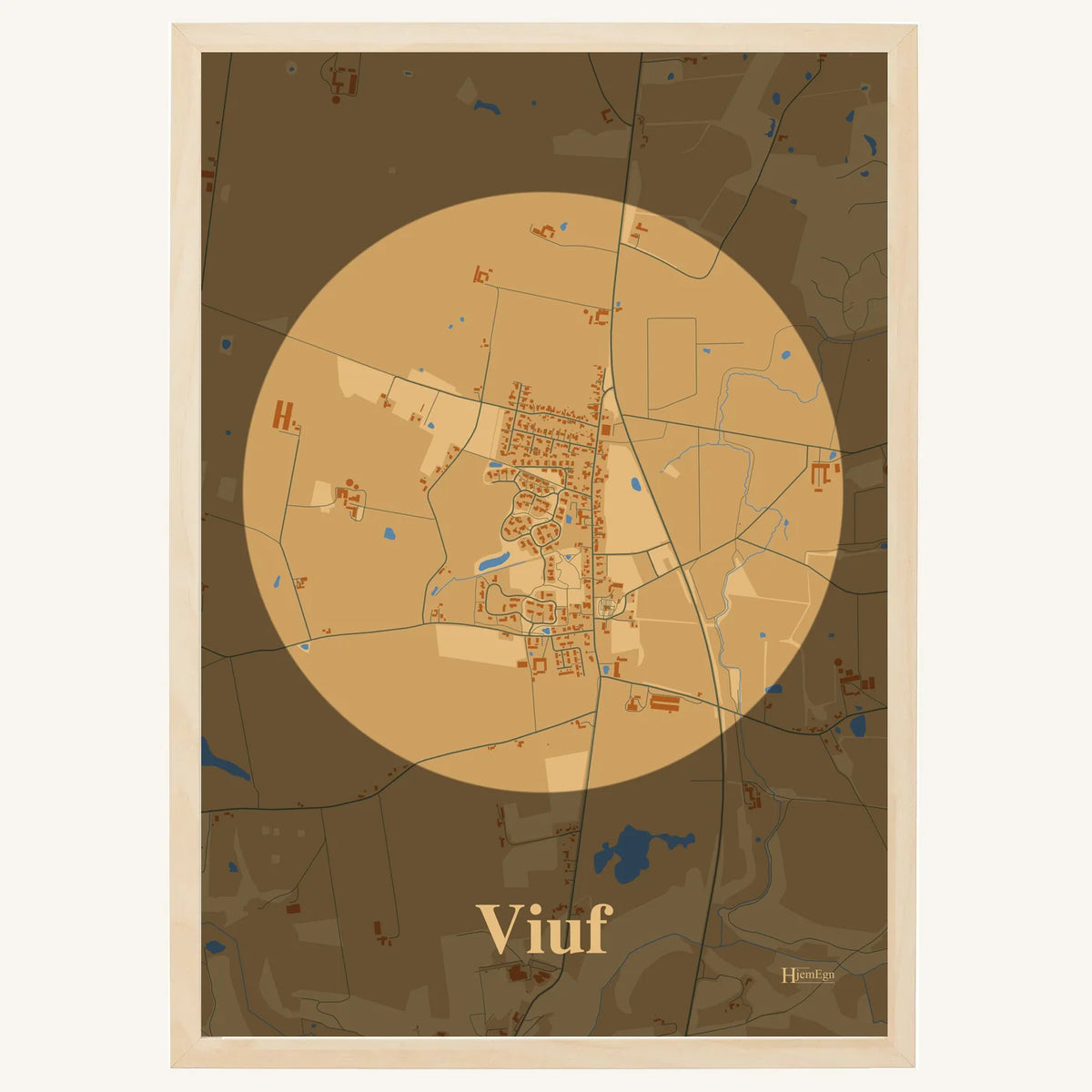 Viuf plakat – Centrum 2026 – Lys pastel brun