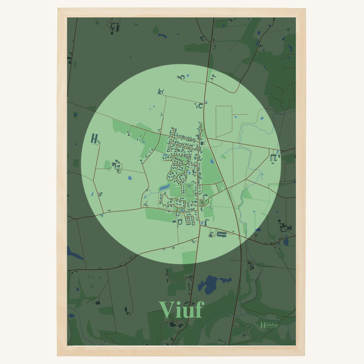 Viuf plakat – Centrum 2026 – Lys pastel grøn