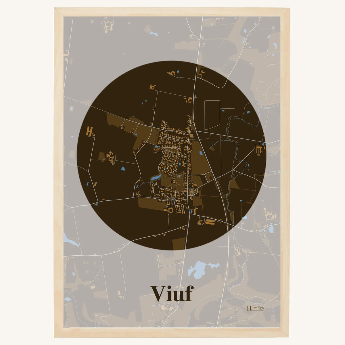 Viuf plakat – Centrum 2026 – Mørk brun