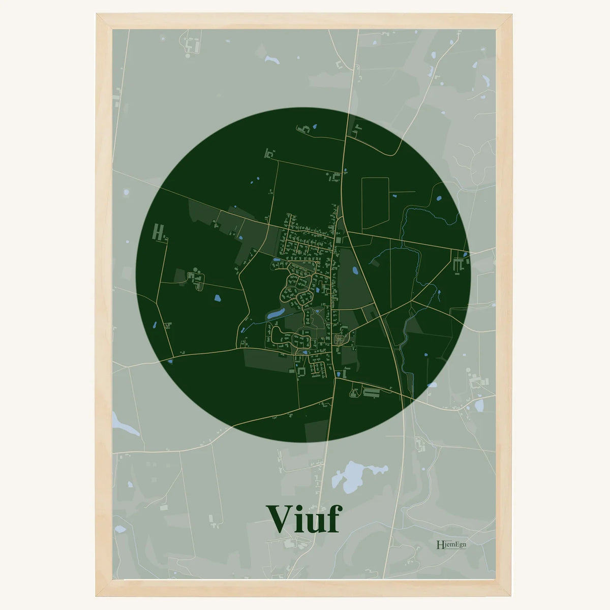 Viuf plakat – Centrum 2026 – Mørk grøn