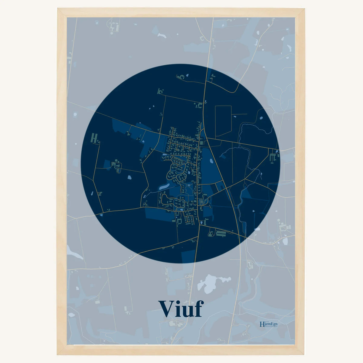 Viuf plakat – Centrum 2026 – Mørk blå