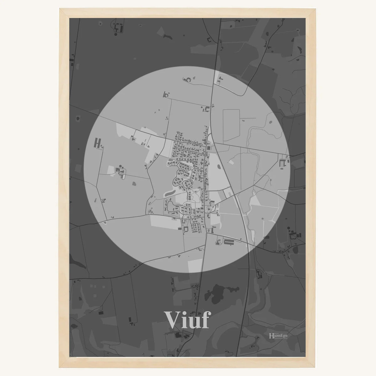 Viuf plakat – Centrum 2026 – Lys pastel grå