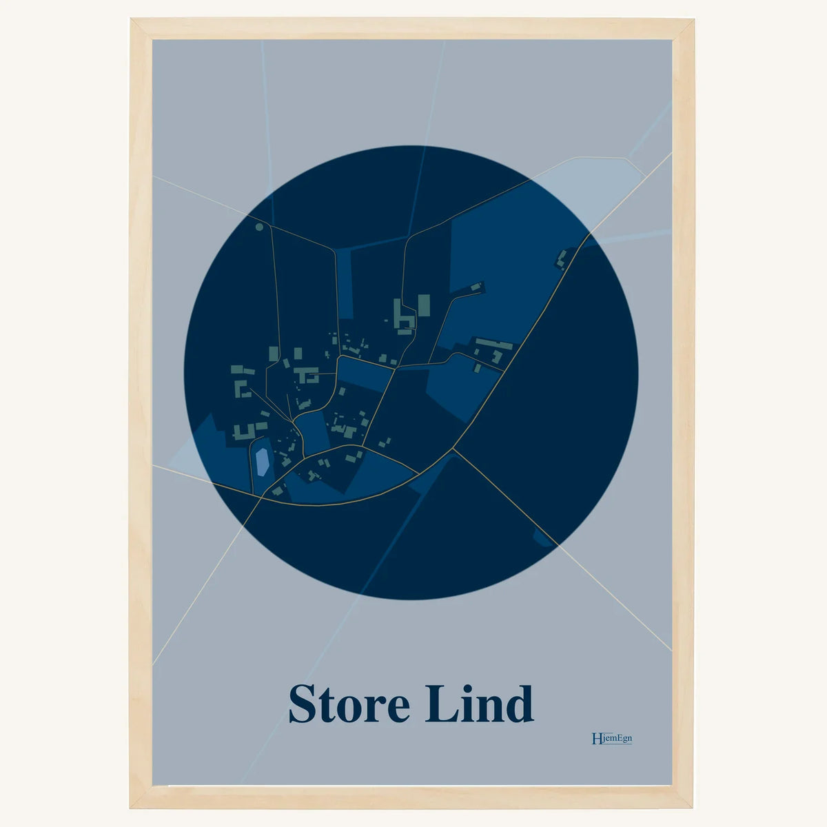 Store Lind plakat – Centrum 2026 – Mørk blå