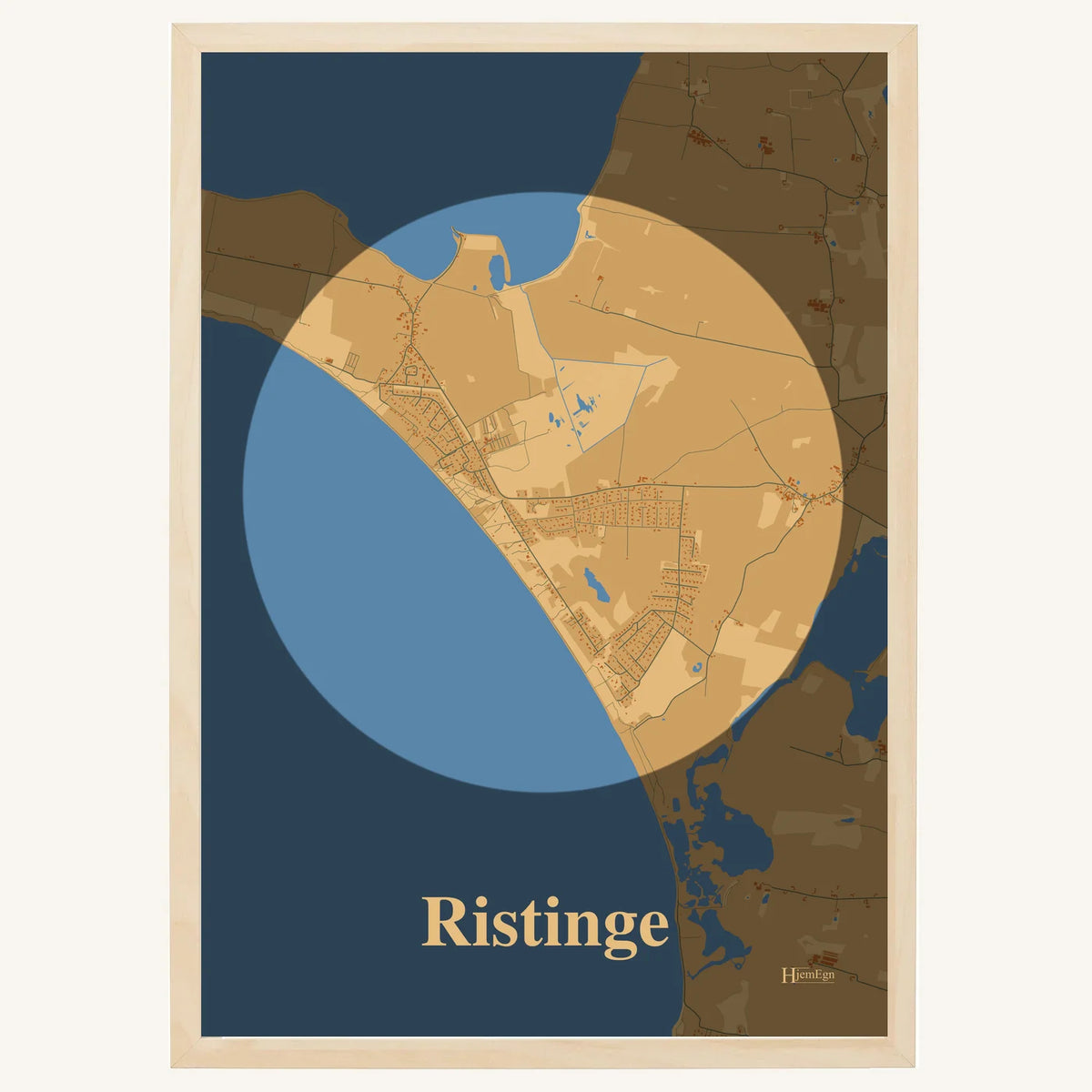 Ristinge plakat – Centrum 2026 – Lys pastel brun