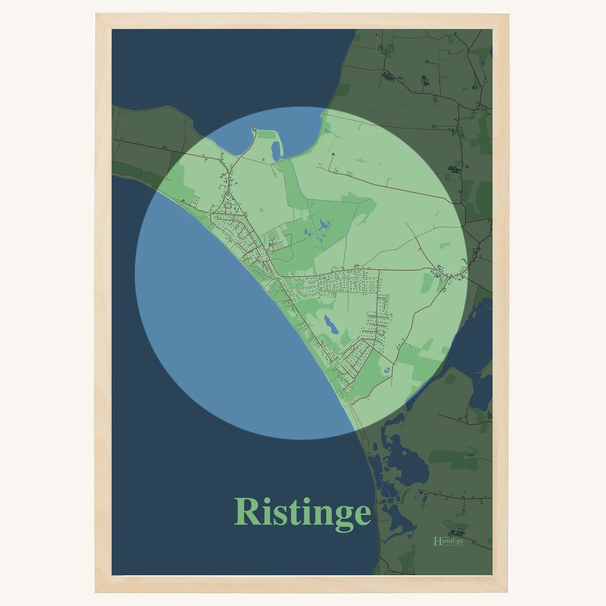 Ristinge plakat – Centrum 2026 – Lys pastel grøn