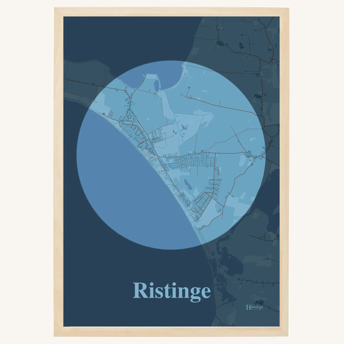 Ristinge plakat – Centrum 2026 – Lys pastel blå