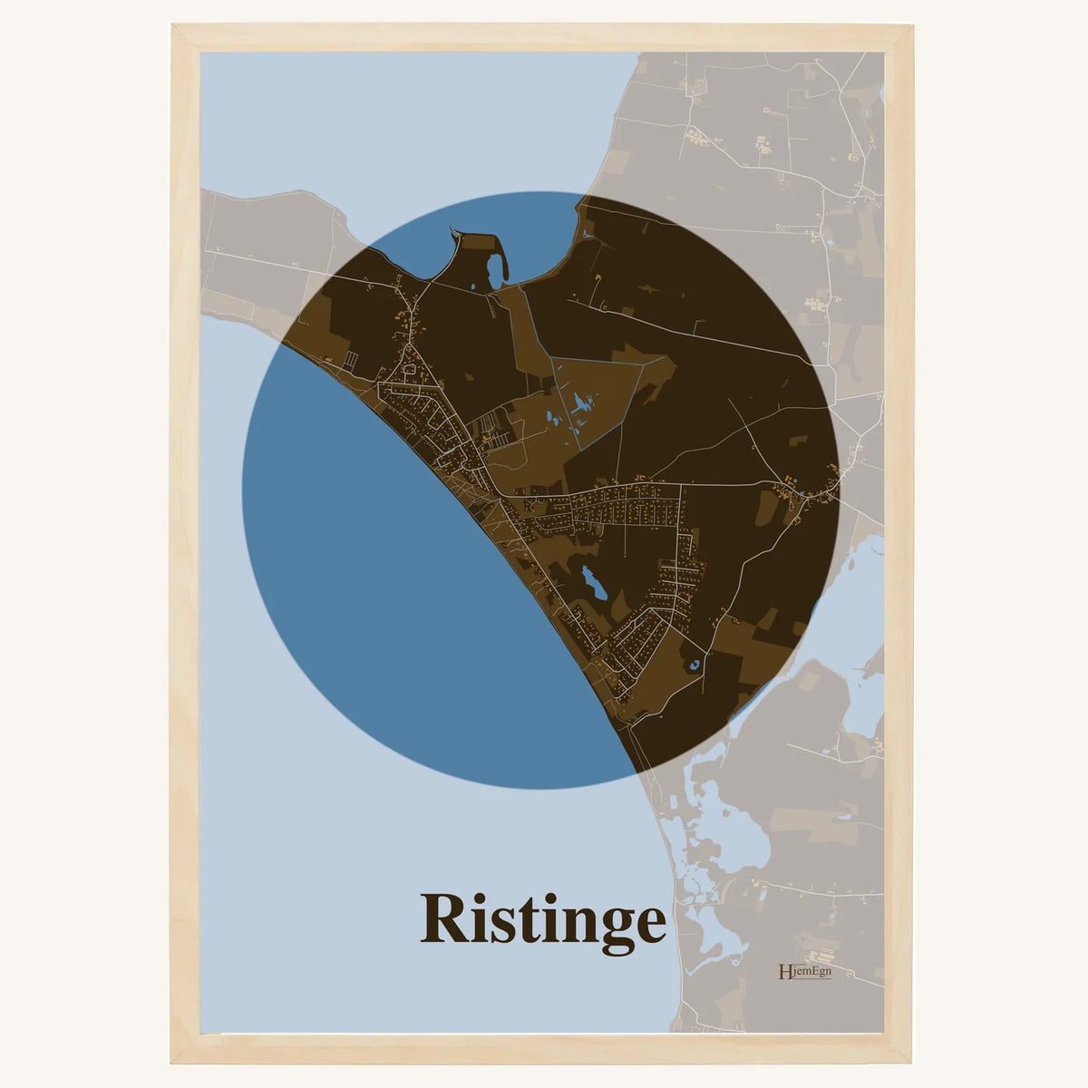 Ristinge plakat – Centrum 2026 – Mørk brun
