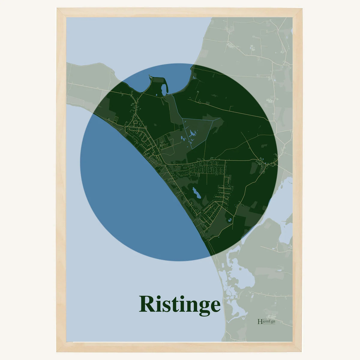 Ristinge plakat – Centrum 2026 – Mørk grøn