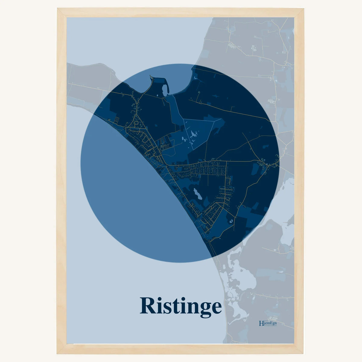 Ristinge plakat – Centrum 2026 – Mørk blå