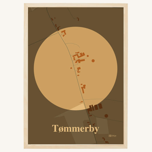 Tømmerby plakat – Centrum 2026 – Lys pastel brun