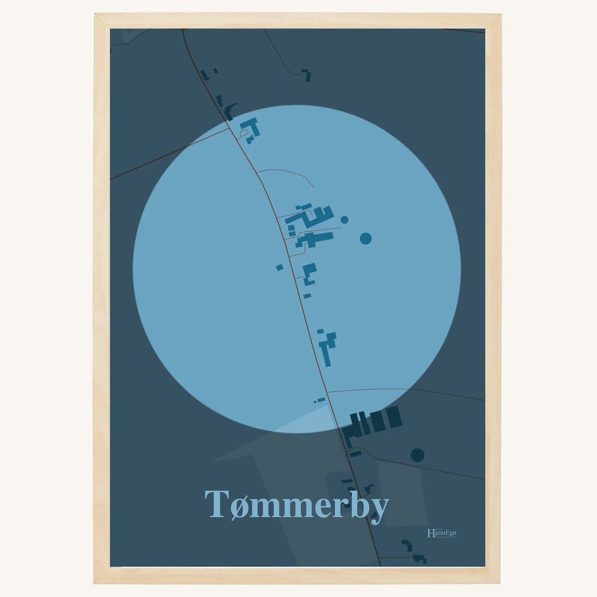 Tømmerby plakat – Centrum 2026 – Lys pastel blå