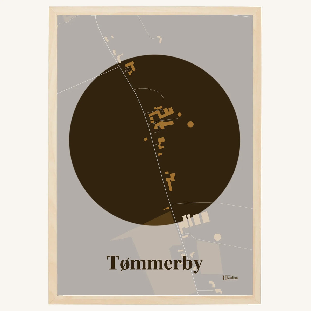 Tømmerby plakat – Centrum 2026 – Mørk brun