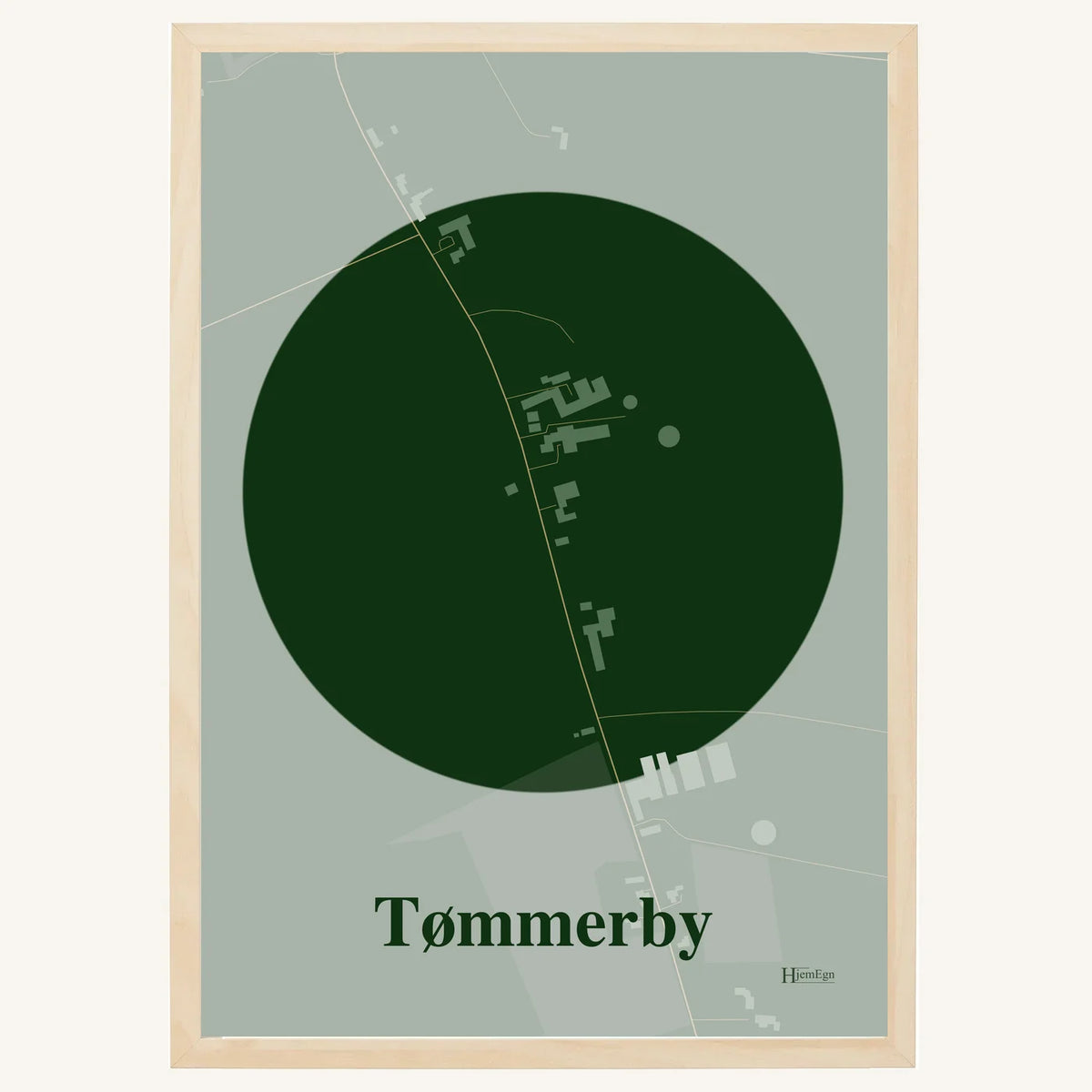 Tømmerby plakat – Centrum 2026 – Mørk grøn