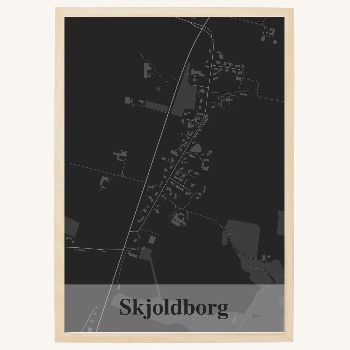 Skjoldborg plakat – Firkantet 2026 – Mørk grå