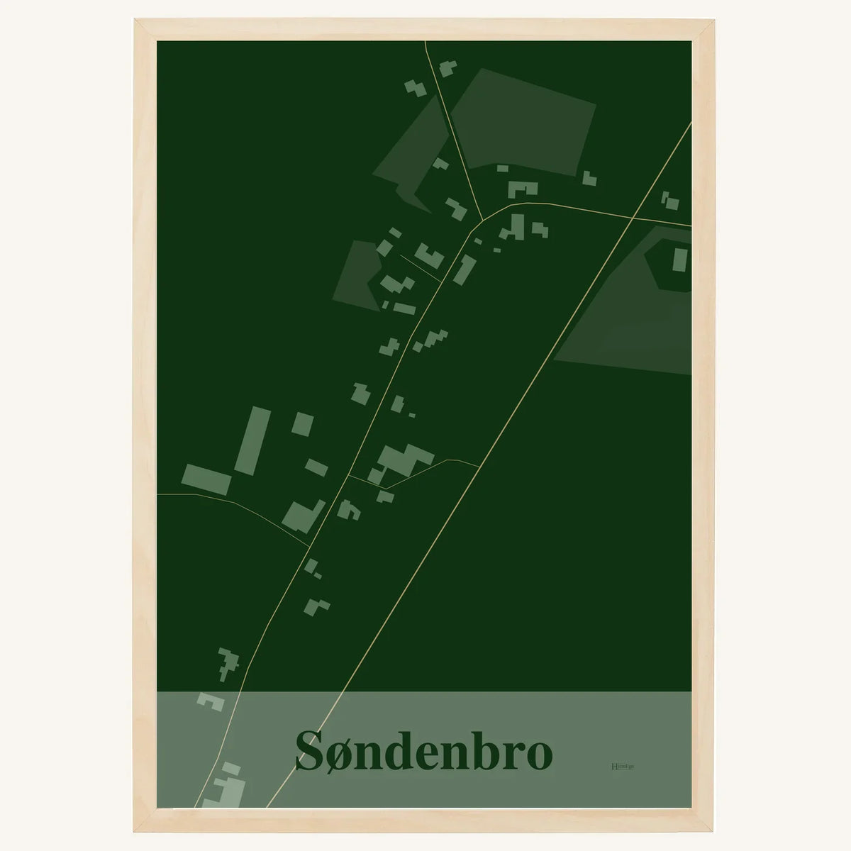 Søndenbro plakat – Firkantet 2026 – Mørk grøn