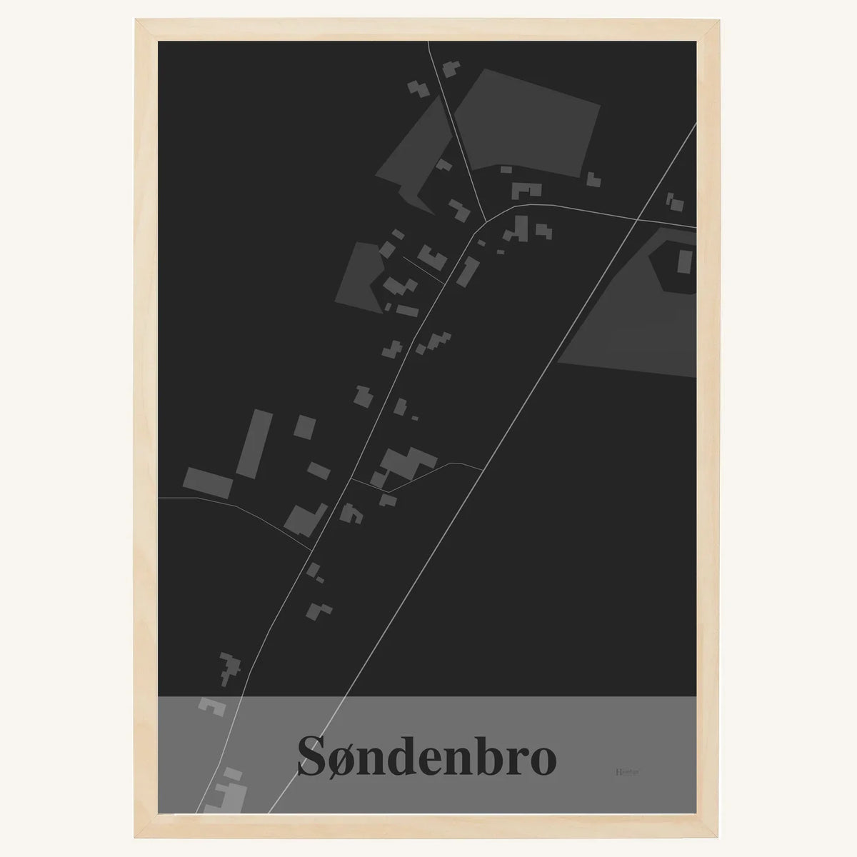 Søndenbro plakat – Firkantet 2026 – Mørk grå