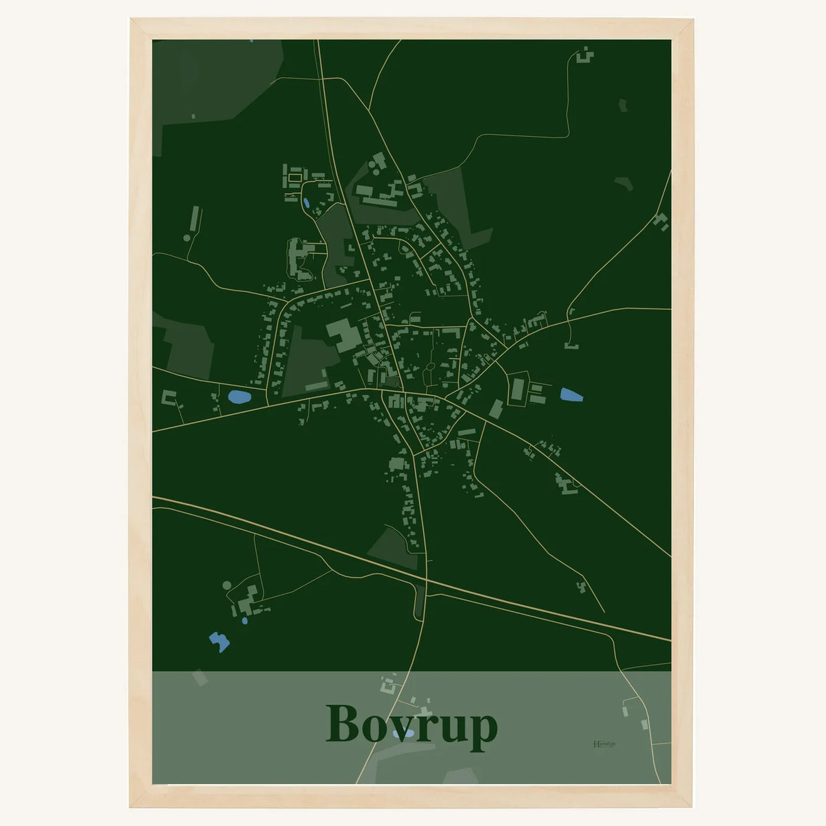 Bovrup plakat – Firkantet 2026 – Mørk grøn