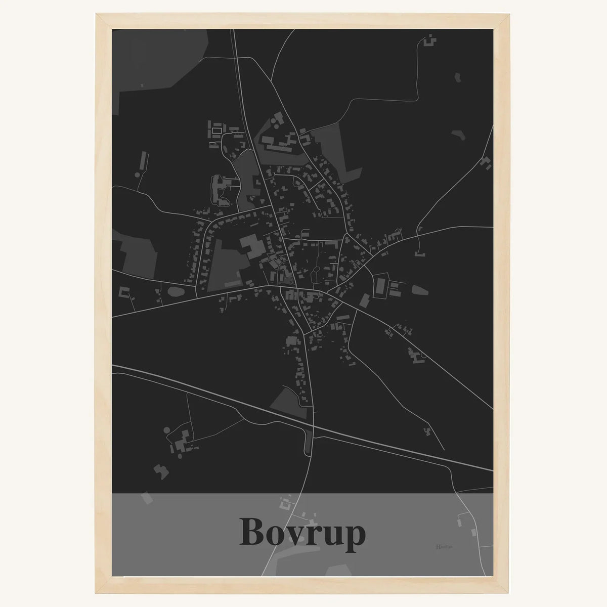 Bovrup plakat – Firkantet 2026 – Mørk grå